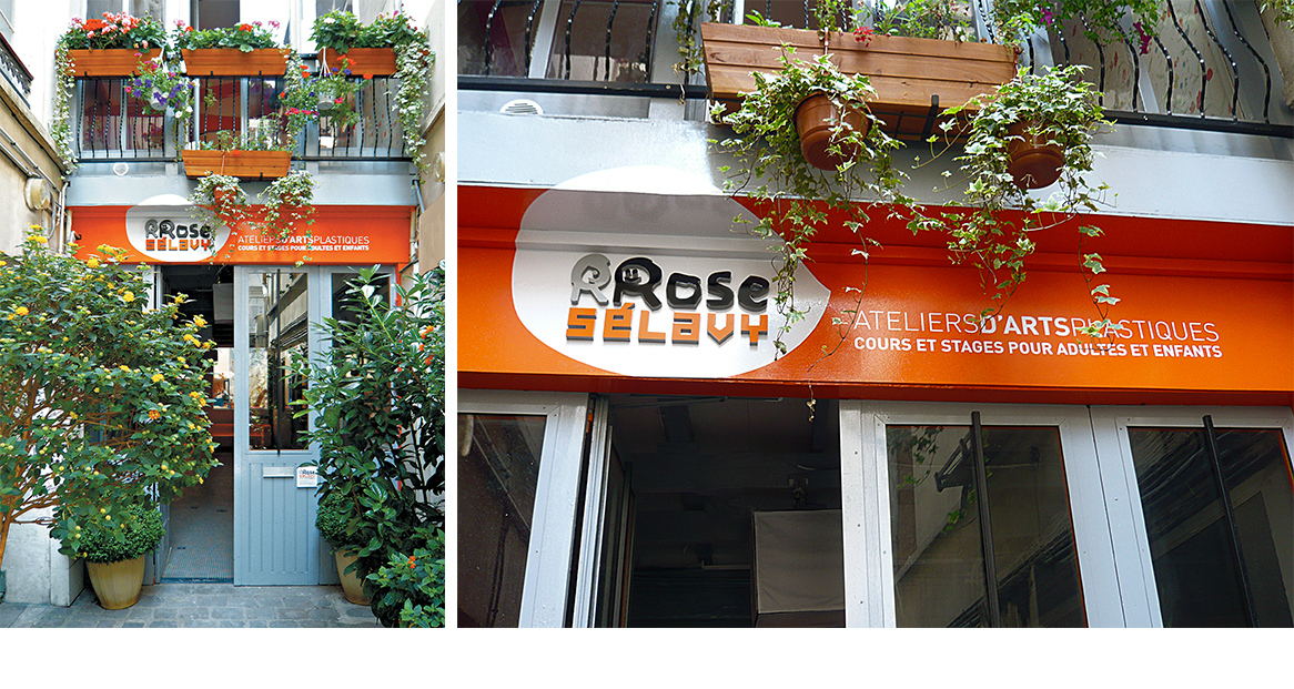 Signalétique création d'Enseigne graphique pour vitrine | Marie Cayet