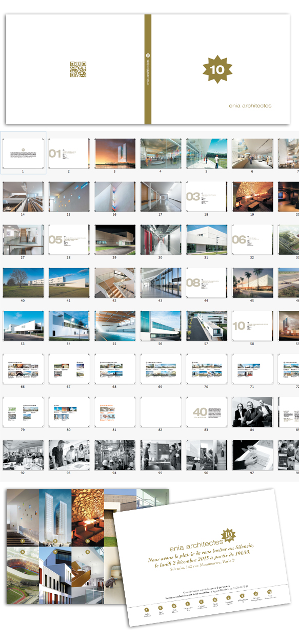 mise en page livret architectes ENIA | Marie Cayet / artkas