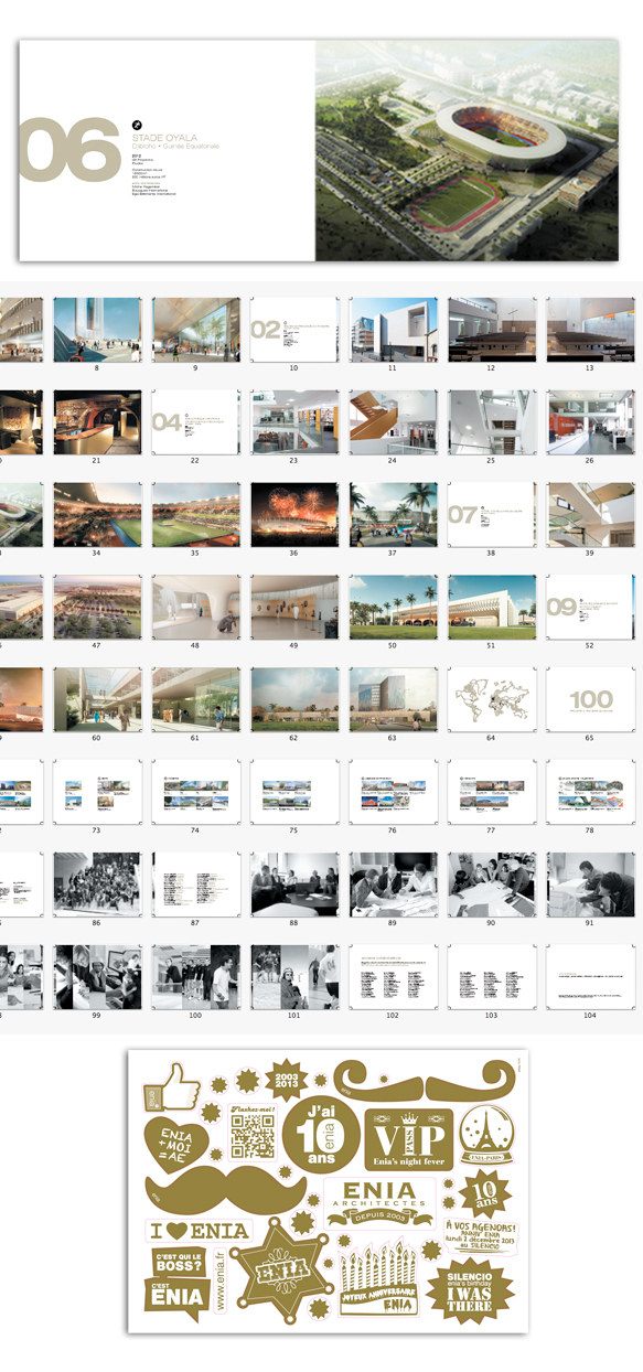 mise en page livret architectes ENIA | Marie Cayet / artkas