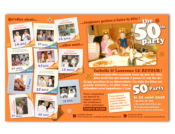 invitation fête d'amis