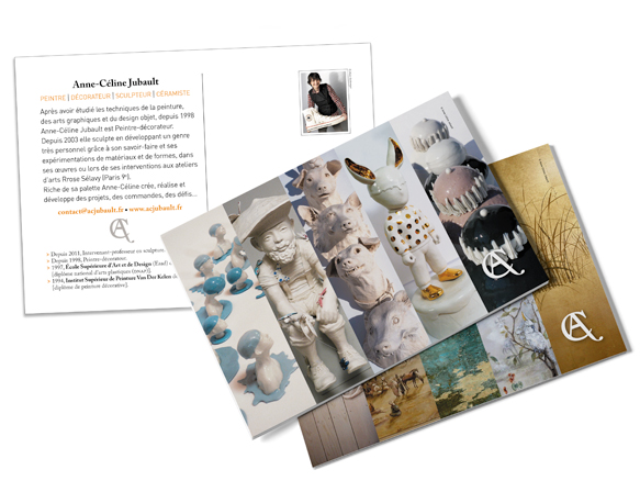 carte postale artiste