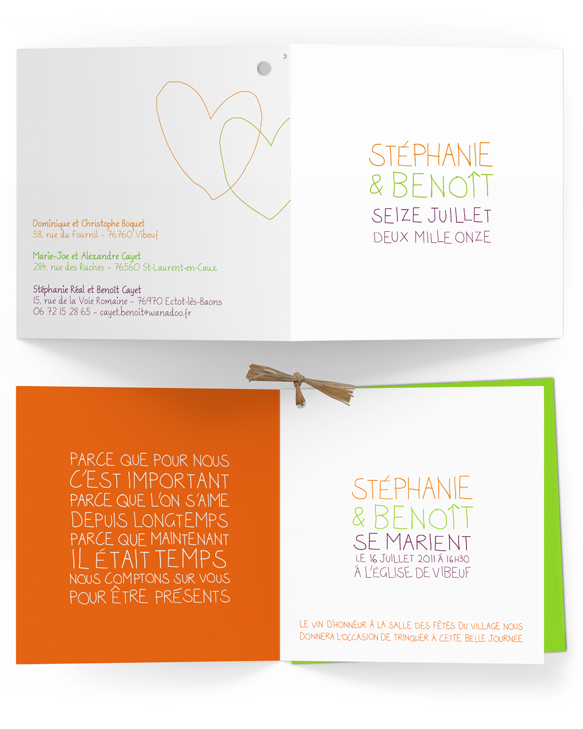 faire-part de mariage