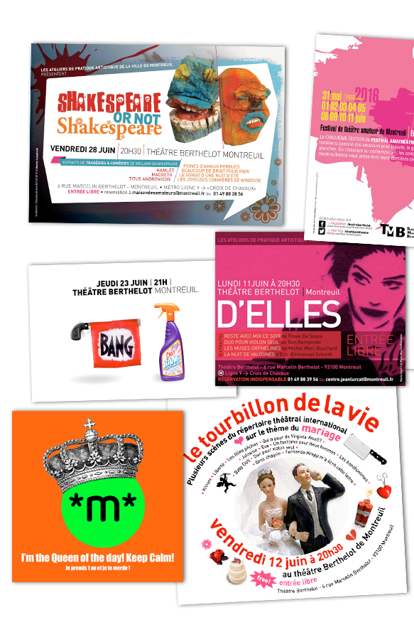 flyer théâtre Montreuil
