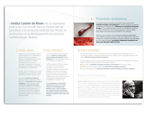 plaquette institutionnelle | Marie Cayet