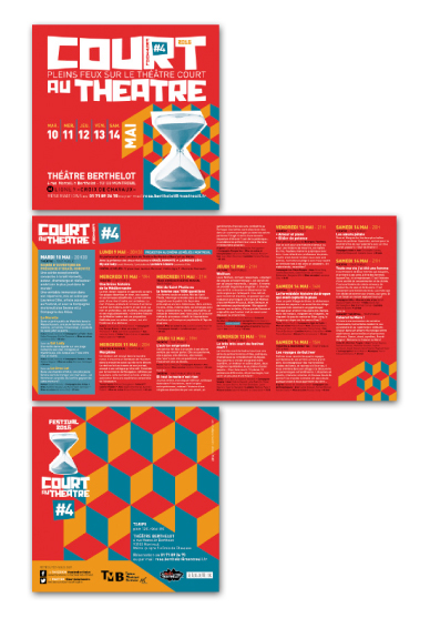 affiche Court Au Théâtre Festival Montreuil | graphisme © Marie Cayet