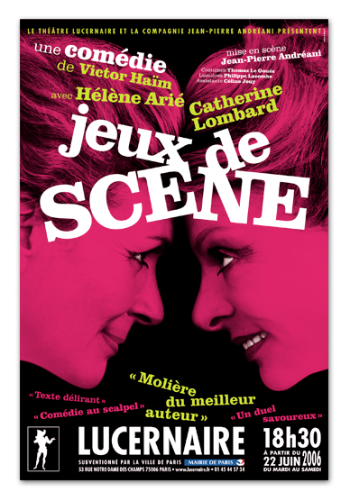 affiche Théâtre Lucernaire | graphisme © Artkas Marie Cayet