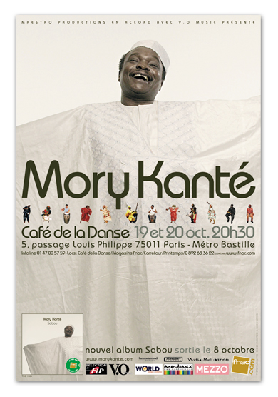 affiche Mory Kanté | graphisme © Artkas Marie Cayet
