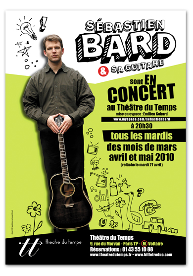 affiche Concert Sébastien Bard | graphisme © Marie Cayet