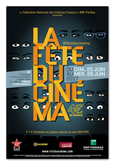 affiche La Fête du cinéma 2017 | graphisme © Marie Cayet